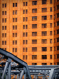 Low angle view of buildings in city