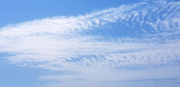 Low angle view of clouds in sky