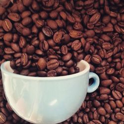 Close-up of coffee beans