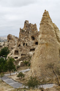 Low angle view of old ruins