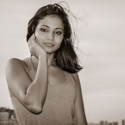 Portrait of young woman