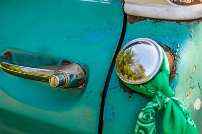 Close-up of vintage car