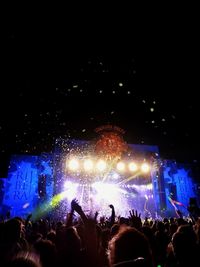 Crowd at music concert