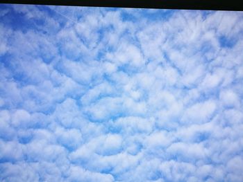 Low angle view of clouds in sky