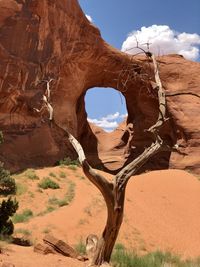 Rock formations in monument valley park 