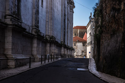 Alley amidst buildings in city