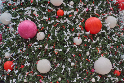 Close-up of christmas decorations