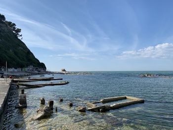 Scenic view of sea against sky