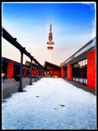 Built structure against blue sky