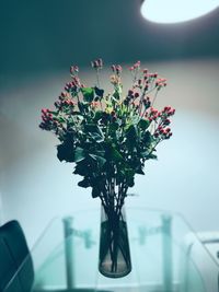 Close-up of flower vase