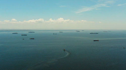 Scenic view of sea against sky