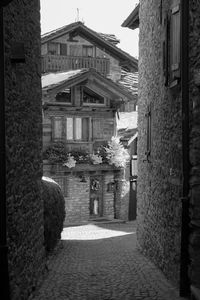 Alley amidst buildings in town