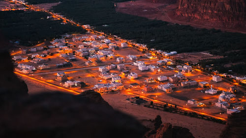 High angle view of cityscape