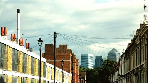 Buildings against sky in city
