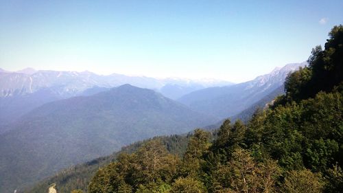 Scenic view of mountains