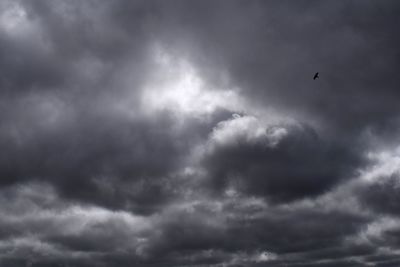 Low angle view of storm clouds in sky