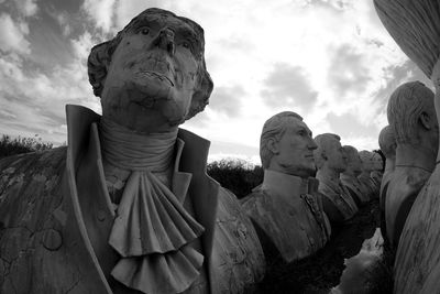 Statue of buddha against sky