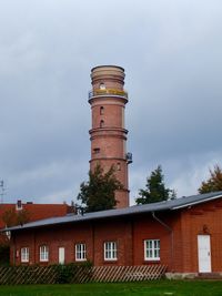 Low angle view of building against sky