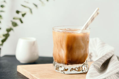 Close-up of drink on table