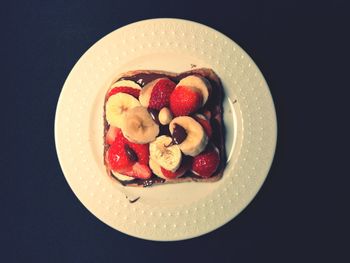 High angle view of breakfast in bowl