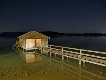 Lonely fisherman's hut