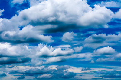 Low angle view of clouds in sky