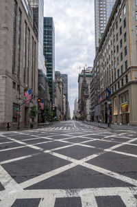 City street against sky