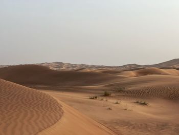 Scenic view of desert against sky