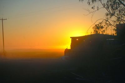 Scenic view of sky at sunset