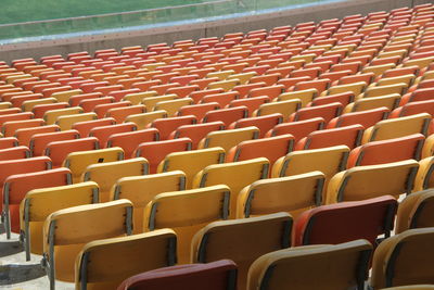 Empty seats in stadium