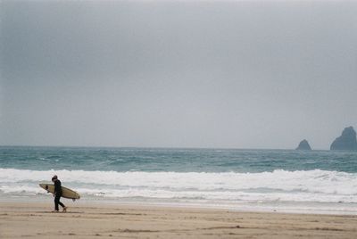 Tourists on beach