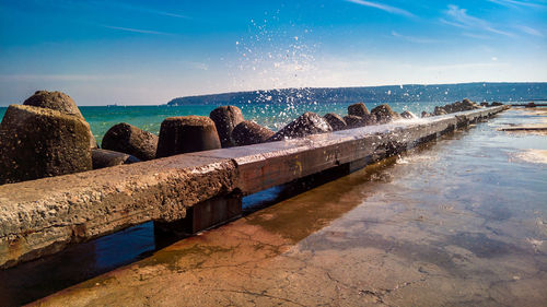 Scenic view of sea against sky