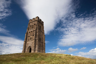 Low angle view of castle against sky