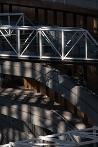 Low angle view of bridge in building