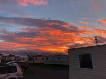 Scenic view of sky during sunset