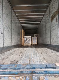 View of empty subway tunnel