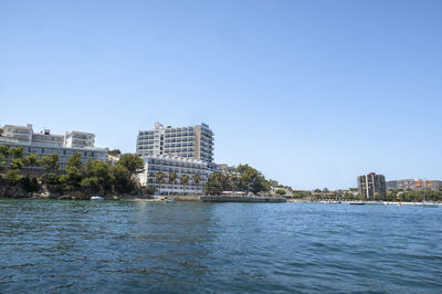 The bay at torrenova in mallorca, spain