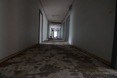 Empty road in tunnel