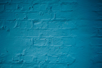 Full frame shot of blue wall