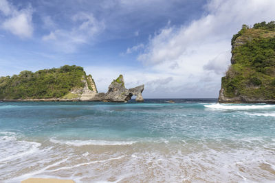 Scenic view of sea against sky