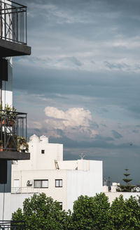 Low angle view of buildings against sky