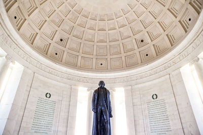 Low angle view of statue