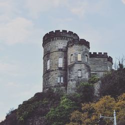 Low angle view of castle against sky