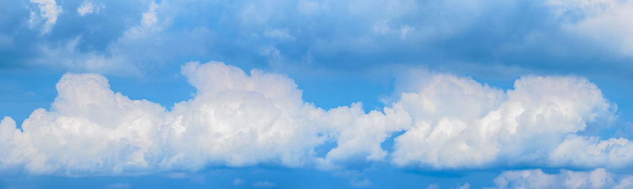 Low angle view of clouds in blue sky