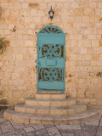 Window on wall of old building