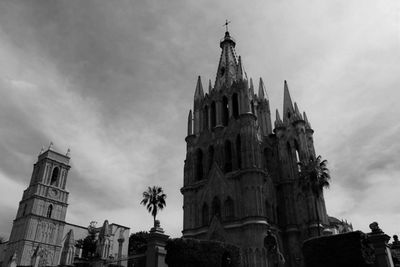 Low angle view of church against sky