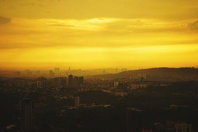 Cityscape at sunset