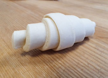 High angle view of bread on table