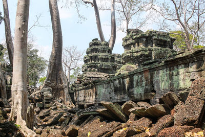 Ancient temple against sky
