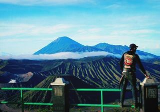 Man standing on mountain